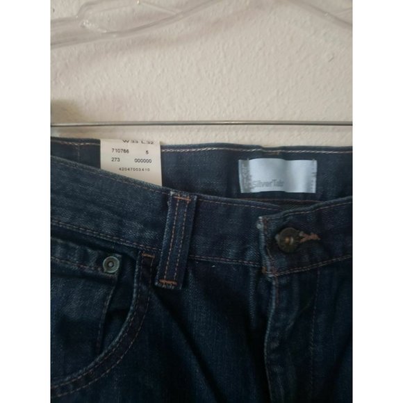 Levi's Silver Tab True Boot "Blue" Denim Jeans Size 33 x 32  NWT - Picture 2 of 5
